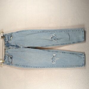 Wild Fable Women's Distressed Super‎ Hi-Rise Denim Mom Jeans Size 4